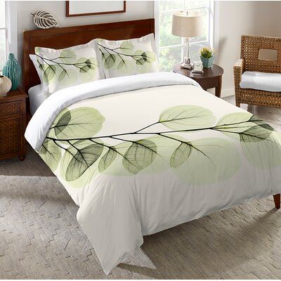 Ebern Designs Pehrson Green_Ivory Comforter Set - Wayfair Canada