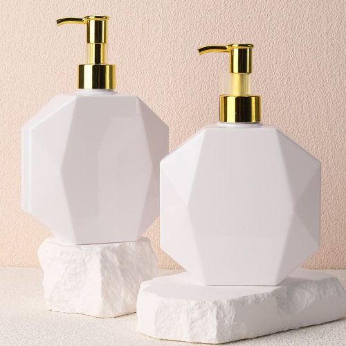 2pcs Plastic Lotion Dispenser, 300ml Multifunction Shampoo Gel Bottle For Bathroom