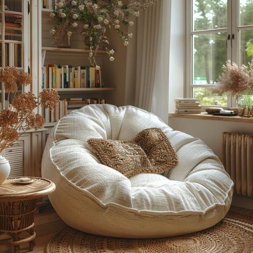 Bean bag chair🤍