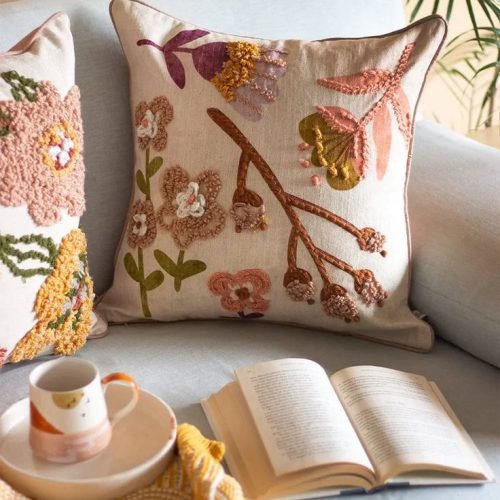 Buy Embroidered Cushion Cover _ Soft cushion