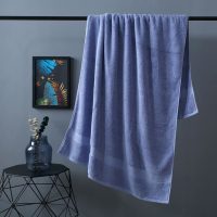 Class A Plus-sized Thick Long-staple Cotton Bath Towel - White _ 80x160cm
