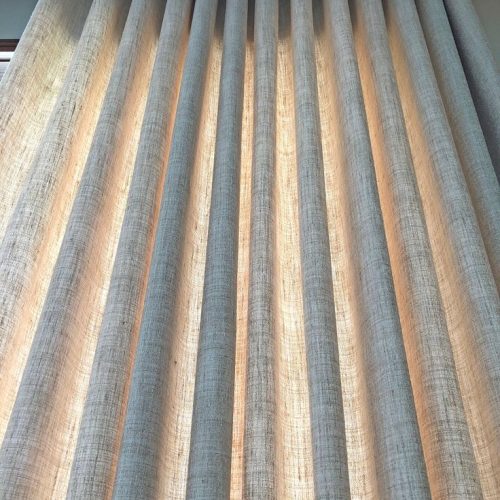 Custom made s-fold style drapery, Ripple fold curtains Wide, Linen look curtains, drapery with sn…