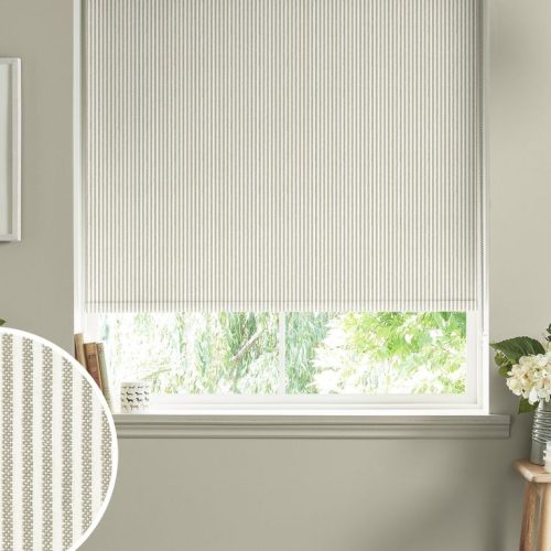 Sophie Allport Natural Stamford Stripe Made to Measure Roller Blinds - natural (1)
