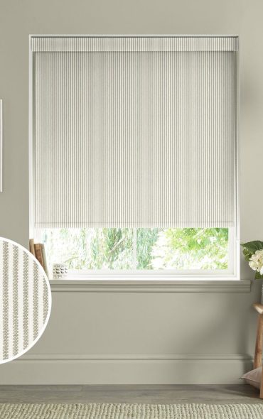 Sophie Allport Natural Stamford Stripe Made to Measure Roller Blinds - natural